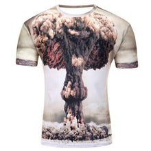 2017 High Quality Water Droplets Move Printed 3D T-shirts Punk 3D Short Sleeve T-Shirt M-4XL /6 style Men's T-Shirts