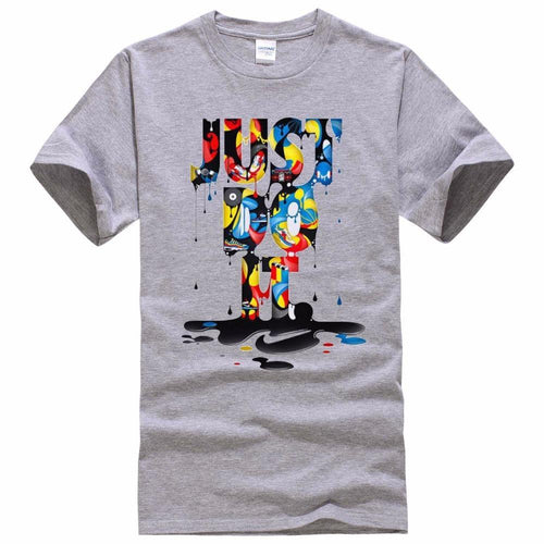 2017 New Fashion Just Do It T shirt Brand Clothing Hip Hop Letter Print Men T Shirt Short Sleeve Anime High Quality T-Shirt Men