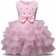 Aini Babe Baby Girls First Birthday Communion Dresses Kids Party Ball Gown Princess Bridesmaid Children Tutu Dress Girl 0-8 Year