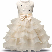 Aini Babe Baby Girls First Birthday Communion Dresses Kids Party Ball Gown Princess Bridesmaid Children Tutu Dress Girl 0-8 Year