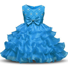 Aini Babe Baby Girls First Birthday Communion Dresses Kids Party Ball Gown Princess Bridesmaid Children Tutu Dress Girl 0-8 Year