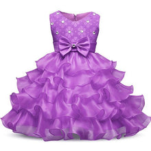 Aini Babe Baby Girls First Birthday Communion Dresses Kids Party Ball Gown Princess Bridesmaid Children Tutu Dress Girl 0-8 Year
