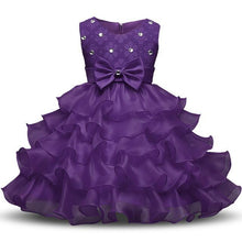 Aini Babe Baby Girls First Birthday Communion Dresses Kids Party Ball Gown Princess Bridesmaid Children Tutu Dress Girl 0-8 Year