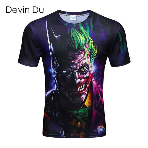 2016 New summer short sleeve round collar 3d printed t shirt men brand 100% Polyester men's 3D t shirt fashion Men's Clothing