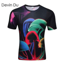 2016 New summer short sleeve round collar 3d printed t shirt men brand 100% Polyester men's 3D t shirt fashion Men's Clothing