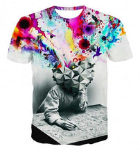 2016 New summer short sleeve round collar 3d printed t shirt men brand 100% Polyester men's 3D t shirt fashion Men's Clothing