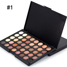 Women Facial Cosmetics Makeup Natural Matte Eyeshadow Pallete  Brighten Shimmer Eye Shadow Palette Make Up Tools 40 Colors/Set