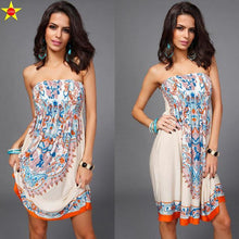 Plus Size Casual Women Dresses 2016 Summer Deep V Backless Sundresses Sexy Women Silk Dress Extra Large Beach Style Hot Sale