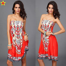 Plus Size Casual Women Dresses 2016 Summer Deep V Backless Sundresses Sexy Women Silk Dress Extra Large Beach Style Hot Sale