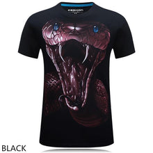 Men T Shirt 2016 The New 3d Printed White tiger / snake / skull and wolf/Indian wolf/ T Shirts male Casual Brand T-Shirt tops