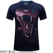Men T Shirt 2016 The New 3d Printed White tiger / snake / skull and wolf/Indian wolf/ T Shirts male Casual Brand T-Shirt tops