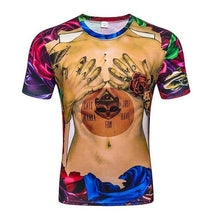 2017 New casual tops tee harajuku summer 3d t shirts hip hop graphic print flower skull t-shirt 3d tshirt for men wholesale