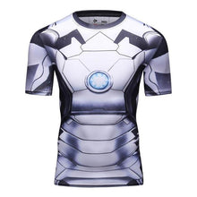2016 marvel batman compression shirt fitness tights crossfit quick dry short sleeve t shirt Summer Men tee tops clothing