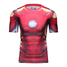 2016 marvel batman compression shirt fitness tights crossfit quick dry short sleeve t shirt Summer Men tee tops clothing
