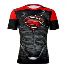 2016 marvel batman compression shirt fitness tights crossfit quick dry short sleeve t shirt Summer Men tee tops clothing