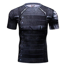 2016 marvel batman compression shirt fitness tights crossfit quick dry short sleeve t shirt Summer Men tee tops clothing