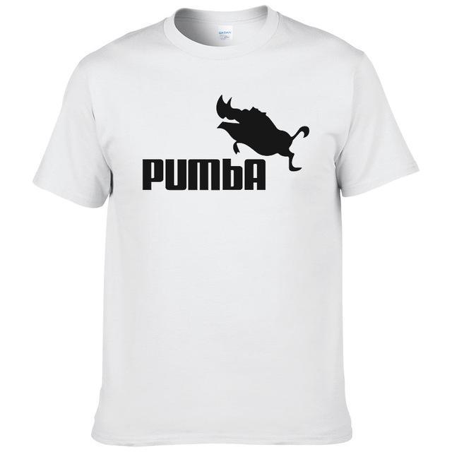 2016 funny tee cute t shirts homme Pumba men short sleeves cotton tops cool tshirt summer jersey costume t-shirt #062