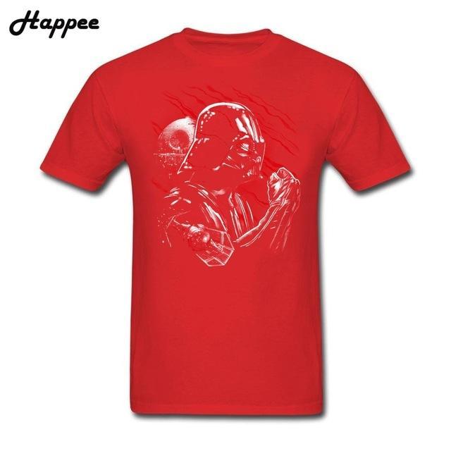 Youth Star War Tshirt Wrath Of Darth Vader T-Shirt Men Short Sleeve 100% Cotton Boy Tee Male Big Size Black T Shirt Top Clothes