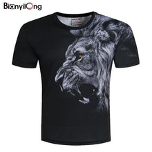 BIANYILONGNew Fashion Men/Women T-shirt 3d lion Print Designed Stylish Summer T shirt Brand Tops Tees Plus Size M-5XL