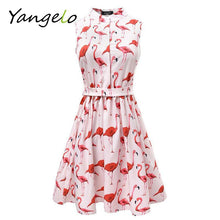 Vestods Summer 2017 Women Dress Strawberry Cactus Flamingo Unicorn Fun Flare Prints Casual High Waist Cute A Line Mini Dress