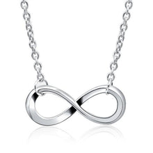 NK609+ Hot Selling New Punk Minimalist Infinity Luck 8 Cross Leaf Pendants Necklaces For Women Jewelry Clavicle Chain Collier