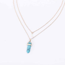 TOMTOSH 1PCnatural stone moon choker necklace fashion gold color crystal pendant necklace for women