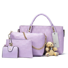Soperwillton Women Bag Top-Handle Bags Female Famous Brand 2017 Women Messenger Bags Handbag Set PU Leather Composite Bag #150