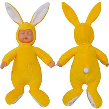 25CM Rabbit Plush Stuffed Baby Doll Simulated Babies Sleeping Dolls Children Toys Birthday Gift For Babies 5 Colors doll reborn