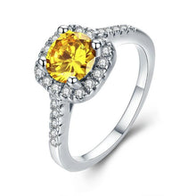 MDEAN Wedding rings for women White Gold Color jewelry   rings Engagement square bague AAA zirconia Accessories bijouxMSR035
