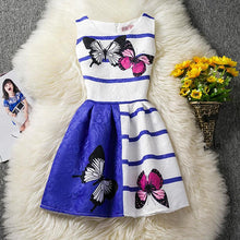 Butterfly Dress For Girl Wear Sleeveless Cotton Summer 2017 Kids Clothes Children Clothing Birthday Gift For Girls 6 7 8 9 10