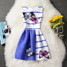 Butterfly Dress For Girl Wear Sleeveless Cotton Summer 2017 Kids Clothes Children Clothing Birthday Gift For Girls 6 7 8 9 10