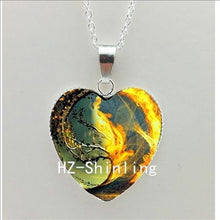 2016 New Divergent Heart Necklace Divergent Tree Pendant Jewelry Women Heart Necklace Art Glass Necklace HZ3