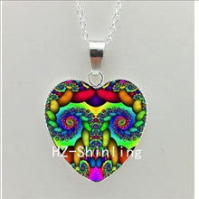2016 New Divergent Heart Necklace Divergent Tree Pendant Jewelry Women Heart Necklace Art Glass Necklace HZ3