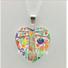 2016 New Divergent Heart Necklace Divergent Tree Pendant Jewelry Women Heart Necklace Art Glass Necklace HZ3