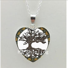 2016 New Divergent Heart Necklace Divergent Tree Pendant Jewelry Women Heart Necklace Art Glass Necklace HZ3