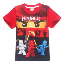 2017 Summer Kids Boys T-shirt Ninja Ninjago T Shirts Children Clothing Cotton Top Tees Boys Girls Kids Costume Boys Clothes 3-8y