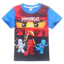 2017 Summer Kids Boys T-shirt Ninja Ninjago T Shirts Children Clothing Cotton Top Tees Boys Girls Kids Costume Boys Clothes 3-8y