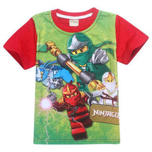 2017 Summer Kids Boys T-shirt Ninja Ninjago T Shirts Children Clothing Cotton Top Tees Boys Girls Kids Costume Boys Clothes 3-8y