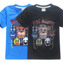 2017 Summer Children's Clothes Cartoon T-Shirts Five Nights At Freddy's  Boys Girls Clothing Kids T Shirt 5 Freddys Tops 3-12Y