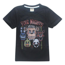 2017 Summer Children's Clothes Cartoon T-Shirts Five Nights At Freddy's  Boys Girls Clothing Kids T Shirt 5 Freddys Tops 3-12Y