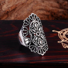 2017 Anel Masculino Punk Vintage Trend Men's Ring Gothic Men's Skull Flower Biker Zinc alloy Ring Man fashion Free shipping