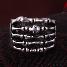 2017 Anel Masculino Punk Vintage Trend Men's Ring Gothic Men's Skull Flower Biker Zinc alloy Ring Man fashion Free shipping