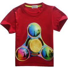 2017 Hot Fidget Spinner Pattern Children Clothes Kids Boys Girl T Shirt Cotton Boys Top Tees T-Shirt Child Gift Hand Spinner
