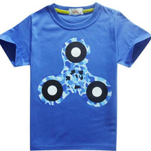 2017 Hot Fidget Spinner Pattern Children Clothes Kids Boys Girl T Shirt Cotton Boys Top Tees T-Shirt Child Gift Hand Spinner