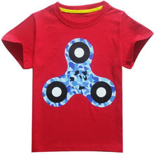 2017 Hot Fidget Spinner Pattern Children Clothes Kids Boys Girl T Shirt Cotton Boys Top Tees T-Shirt Child Gift Hand Spinner