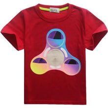 2017 Hot Fidget Spinner Pattern Children Clothes Kids Boys Girl T Shirt Cotton Boys Top Tees T-Shirt Child Gift Hand Spinner