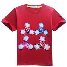 2017 Hot Fidget Spinner Pattern Children Clothes Kids Boys Girl T Shirt Cotton Boys Top Tees T-Shirt Child Gift Hand Spinner