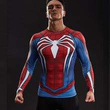 Raglan Sleeve Spiderman 3D Printed T shirts Men Compression Shirts 2017 NEW Crossfit Tops For Male Fitness BodyBuilding Clothing