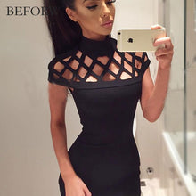BEFORW Sexy Women Dress Summer Casual Womens Bodycon Dresses Big Size Women Clothing Mini Club White Black Bandage Pencil Dress