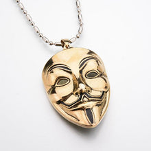 2017 New Punk Mask Plug Gold Silver Metal Submachine Hatet Maxi Pistol Necklace & Pendants Hip Hop Jewelry for Men Women